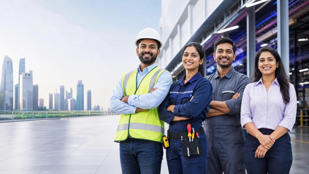 Frontline workers and professionals — gig partners, field staff, and service teams across India